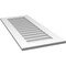 Ekena Millwork Vertical Surface Mount PVC Gable Vent: Non-Functional, w/ 3-1/2"W x 1"P Standard Frame, 18"W x 42"H GVPVE18X4201SN - alternate 2